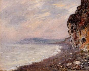 Claude Oscar Monet : Cliff at Pourville in the Fog
